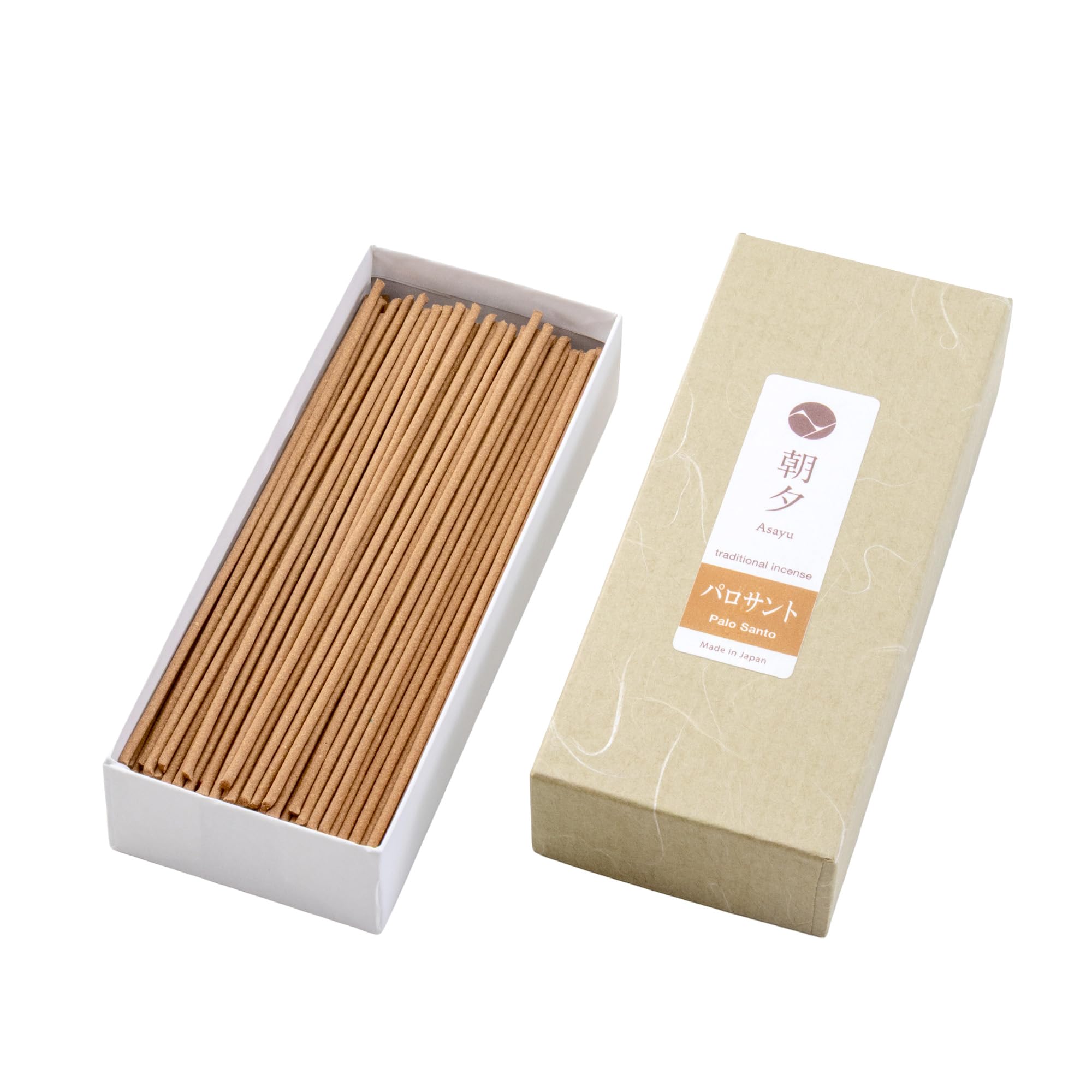 Asayu Japan Traditional Japanese Incense Sticks, Palo Santo Scent (40gr), Made in Japan Quality, Meditation and Relaxation - Palo Santo 40g