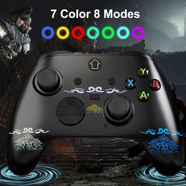Wired X box 1 Controller with 3M Cable, USB PC Gamepad with Programming Buttons, Turbo, LED Light & Audio Jack, Firmware Upgrade Required for X box One Host - 5