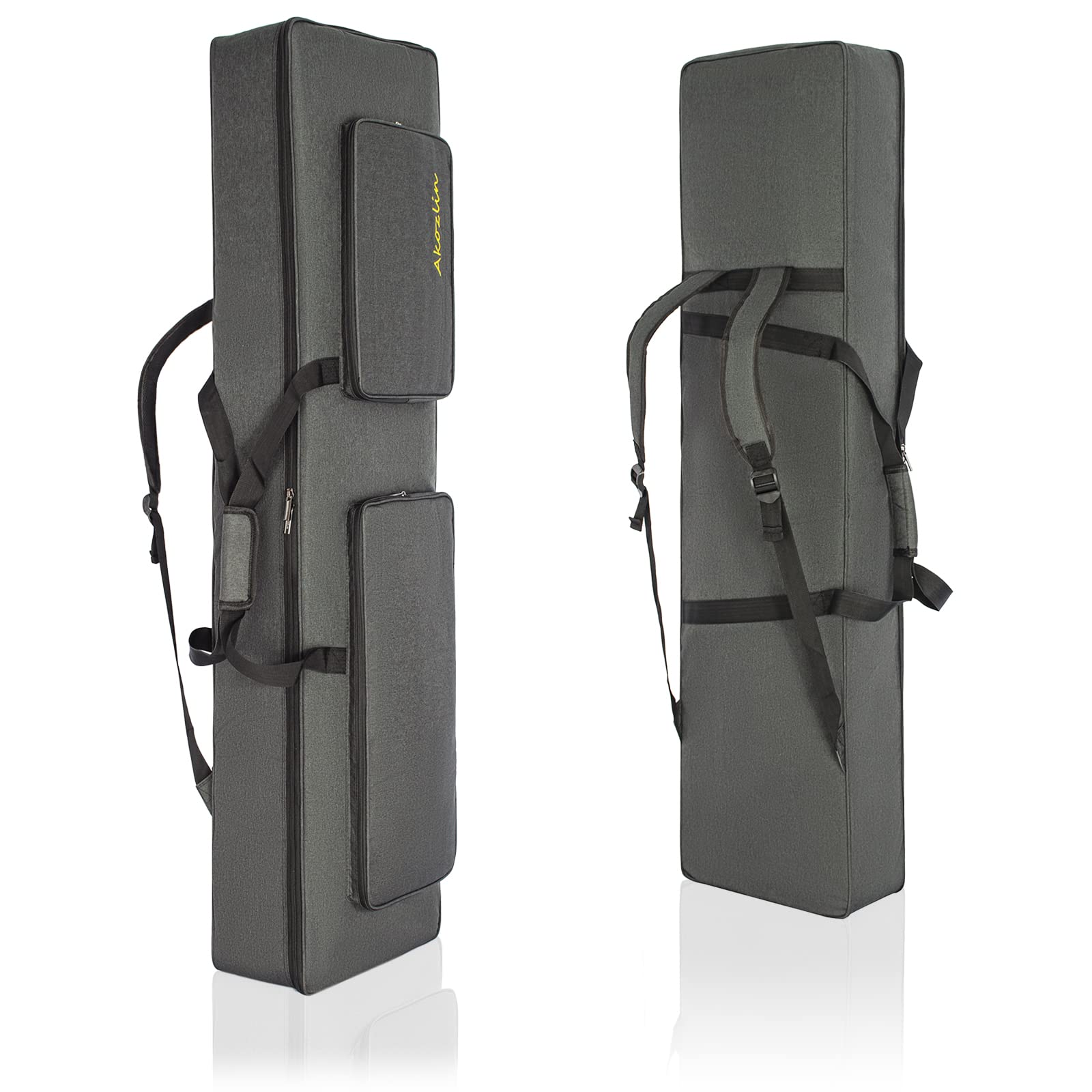 AKOZLIN Sac de transport universel étanche Oxford épais pour clavier portable et piano électrique - Rembourrage perle de 10 mm, 88 touches, Longueur : 137,9 cm