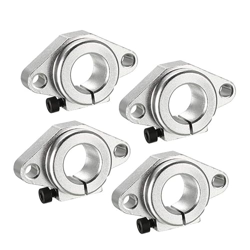 uxcell 4PCS SHF16 Aluminio Linear Motion Rail Soporte de guía de barra de sujeción para eje de 0.630 in de diámetro