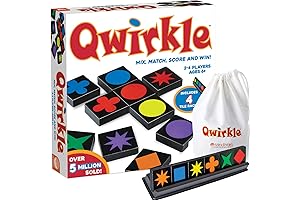MindWare Qwirkle Deluxe Board Game with Trays - Color-Matching Fun