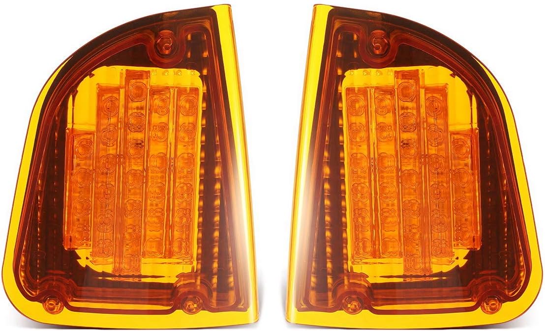 Uр Tо 40% оƒƒ Partsam 29 Amber LED Front P/T/C Light Assembly Replacement for Kenworth T600 T660 K300 T300 T330 Front LED Turn Signal Lights and Parking Lights Lamps, LH & RH, 1157 Plug