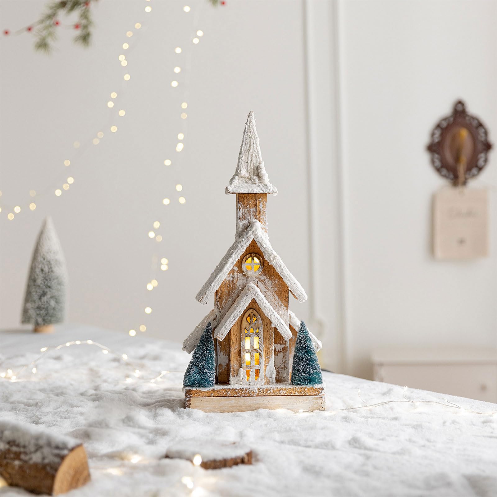 Décoration de maison de Noël couverte, A
