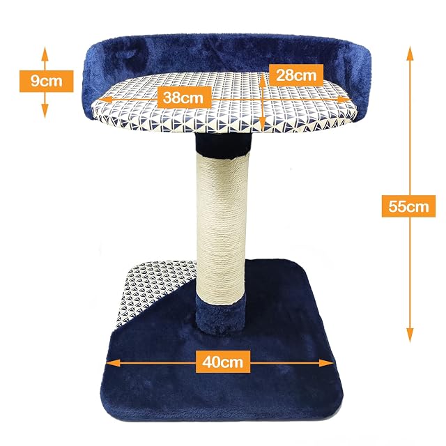 Foto 3 de 5 de BPS Cama Rascador para Gatos Torre en Árbol con Cama Arriba y Poste Rascador para Gatos BPS-10738