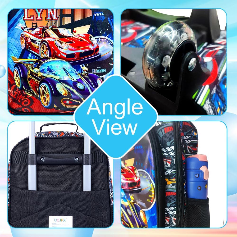 KLFVB Kids Luggage for Boys Girls, Cute Rolling Wheels Suitcase for Toddler, Children Travel Carry on Suitcase