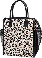 Vista 11 de Fmeida Bolsa de Almuerzo Aislada para Mujeres, Bolsas de Almuerzo Pequeñas de 6.75L con Múltiples Bolsillos, Bolsa Térmica Reutilizable