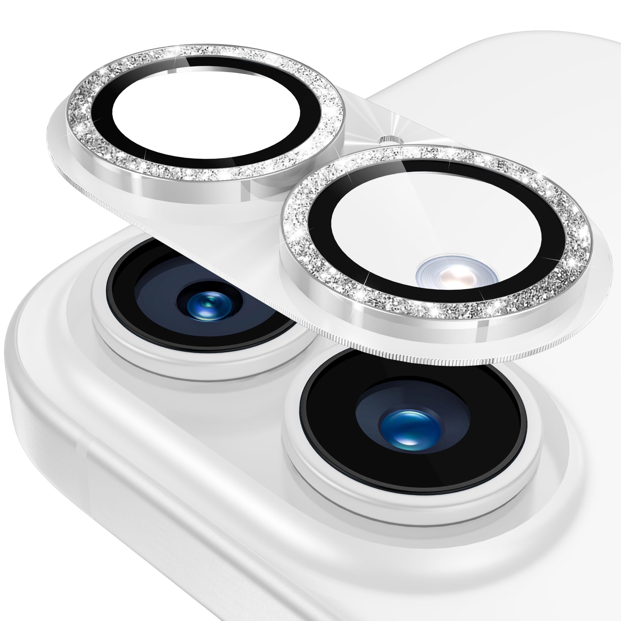 Woxuyee カメラフィルム iPhone 17用 キラキラ 全面保護 いph…