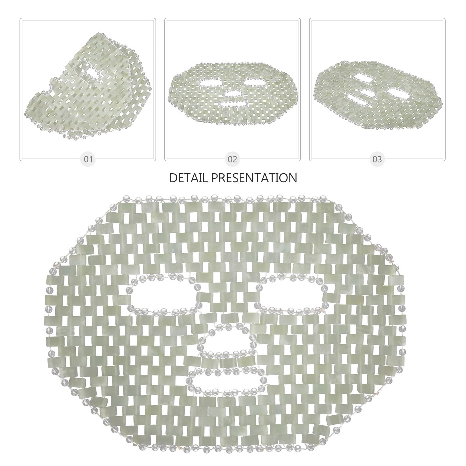 Maschera di Naturale per Viso Effetto Rinfrescante e Riduzione Gonfiore, Maschera per Massaggi Spa per Uso Preliminare alla Pulizia Profonda