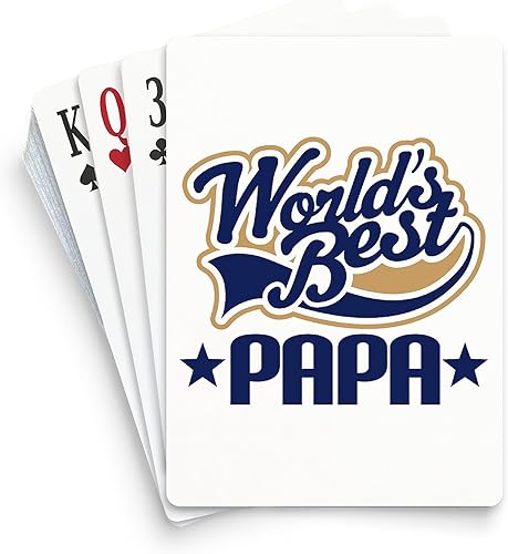 CafePress Papa (Worlds Best) Standard Size Playing Cards