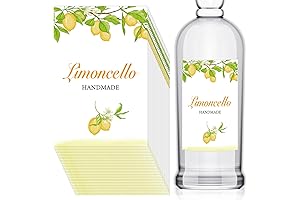 Super Value Pack of 50 Pcs Limoncello Labels, 3" x 2" Square...