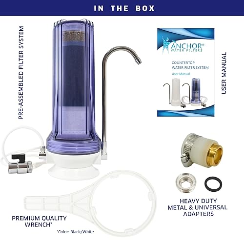 Miniatura 8 de Anchor AF-3500 - Sistema de filtro de agua alcalino de 5 etapas (transparente)