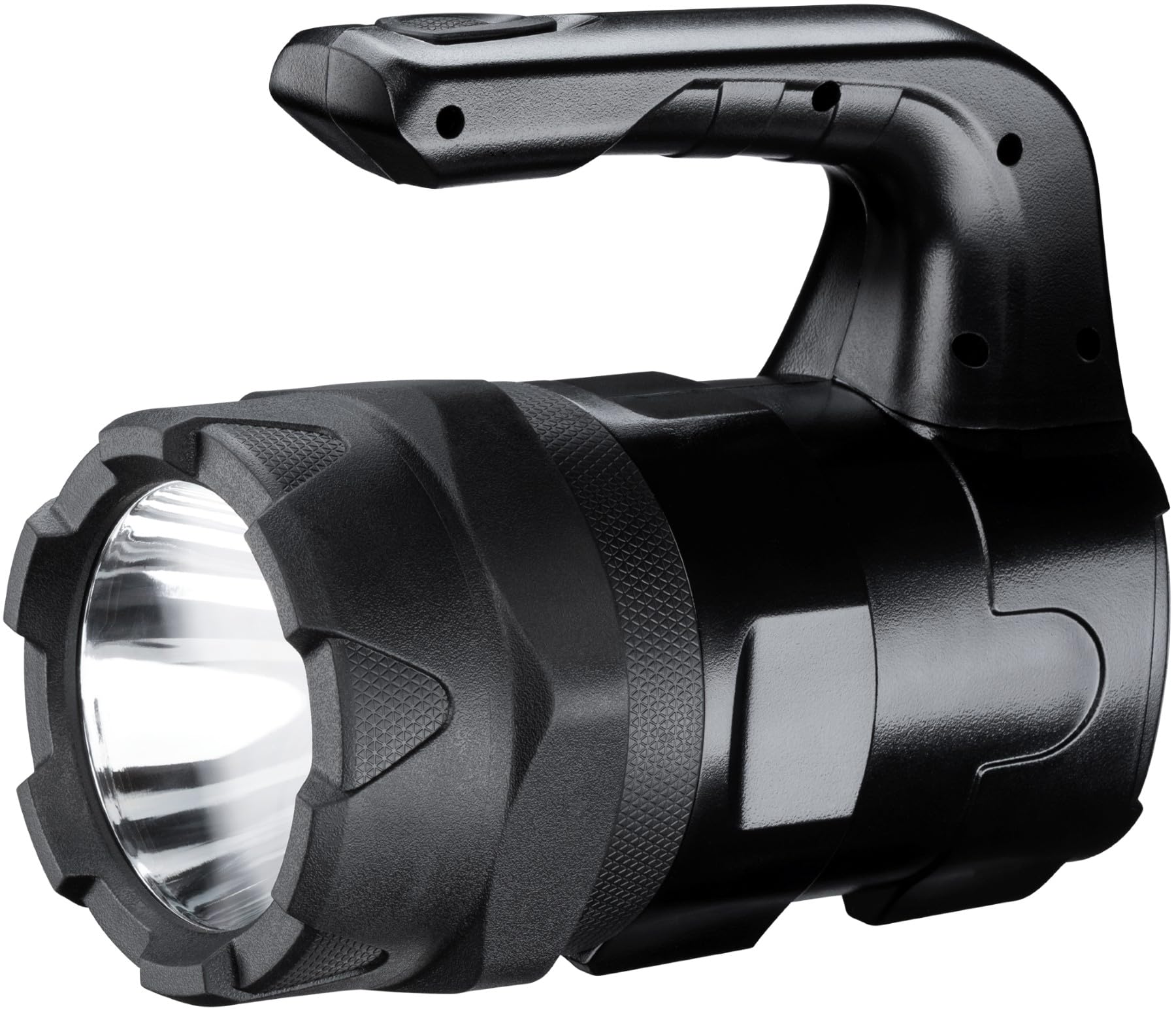 VARTA Lampe de Travail LED incl. 6x piles AA, Indestructible BL20 Pro, lumière de chantier, 2 modes d'éclairage, torche d'atelier robuste, absorbe les chocs, résistante aux éclaboussures & poussière