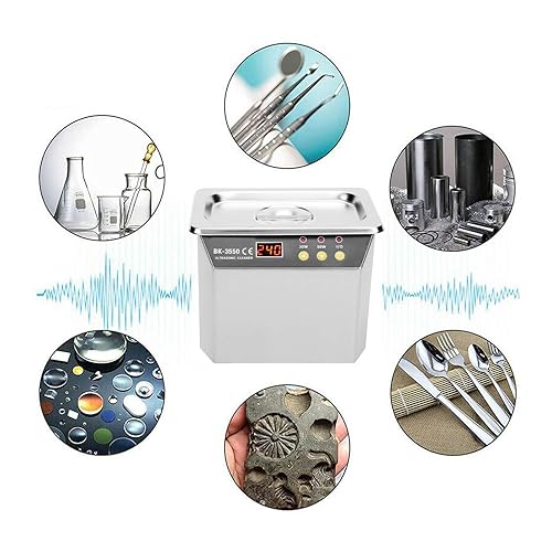 Miniatura 2 de Limpiador ultrasónico de joyería lavadora ultrasónica de alta potencia limpiador sónico para joyas relojes anillos lavadora BK-3550 27.1 fl oz