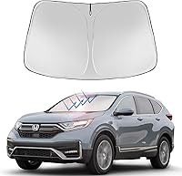 Vista 258 de Proadsy 2025 - Parasol para parabrisas actualizado con ajuste personalizado para Nissan Rogue 2014-2020, protector plegable de 4 capas