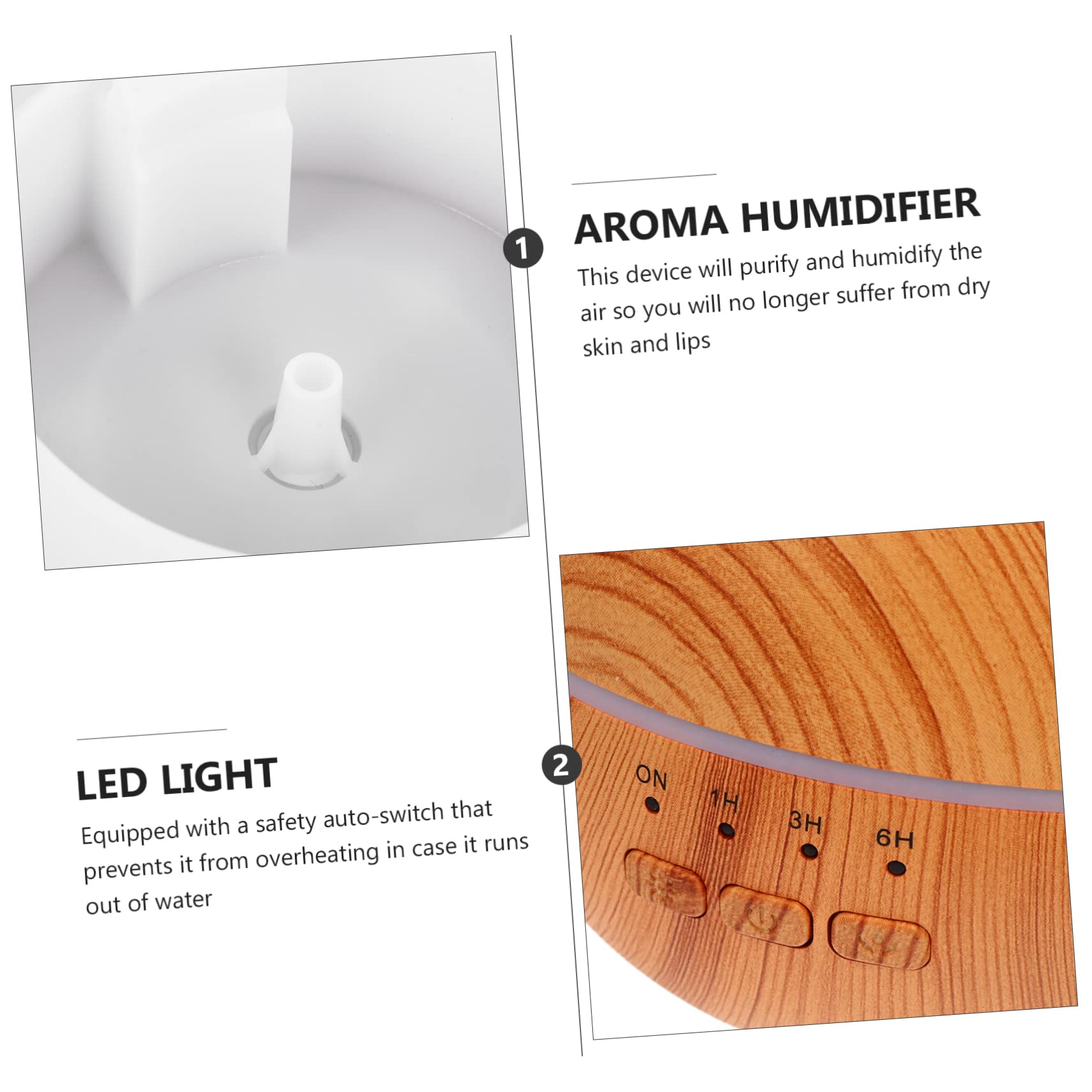 Diffusore Olii Essenziali 120ml Arancia con Luce LED