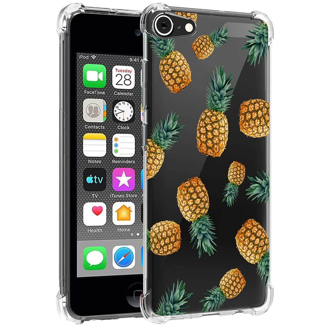 ZHONGWEI Custodia trasparente compatibile con iPod Touch 5/6/7 con motivo gufo-CE2, protezione quattro angoli