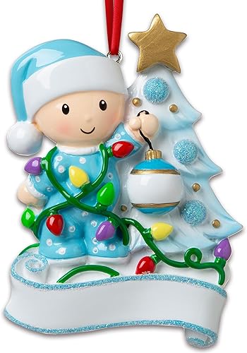 Miniatura 8 de Adorno personalizado para árbol de Navidad 2024 – Adorno de Navidad para bebé 2024, adorno de primera Navidad, adornos de Navidad para niños