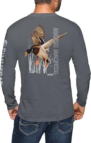 GIMMEDAT Marsh Madness Duck Hunting Long Sleeve Shirt Man Woman Gift Fun