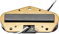 Vista 5 de Pastilla de puente Wilkinson WOVT de bajo Gauss Vintage Nashville cerámica para guitarra eléctrica estilo Tele, negra