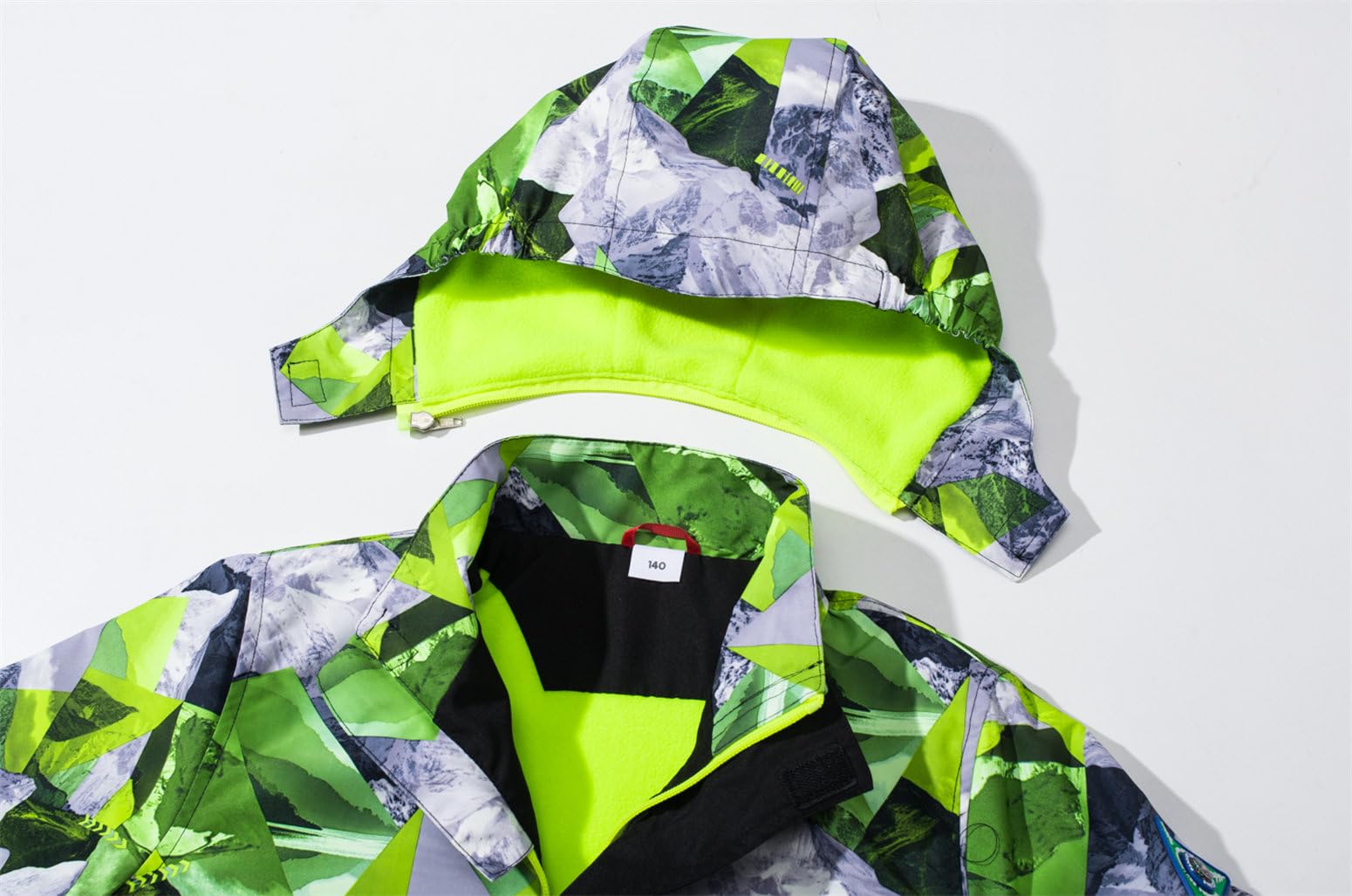 Softshell Giacca Ragazzi da Trekking da Viaggi da Sci Ragazzo Giacca a Vento Foderato in Pile Bambino Primavera Autunno Invernale Mimetico Cappotto Impermeabile Giacca
