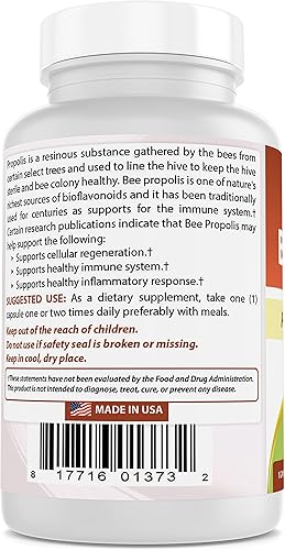 Miniatura 6 de Best Naturals Bee Propolis 500 mg 120 cápsulas (120 unidades (paquete de 2))