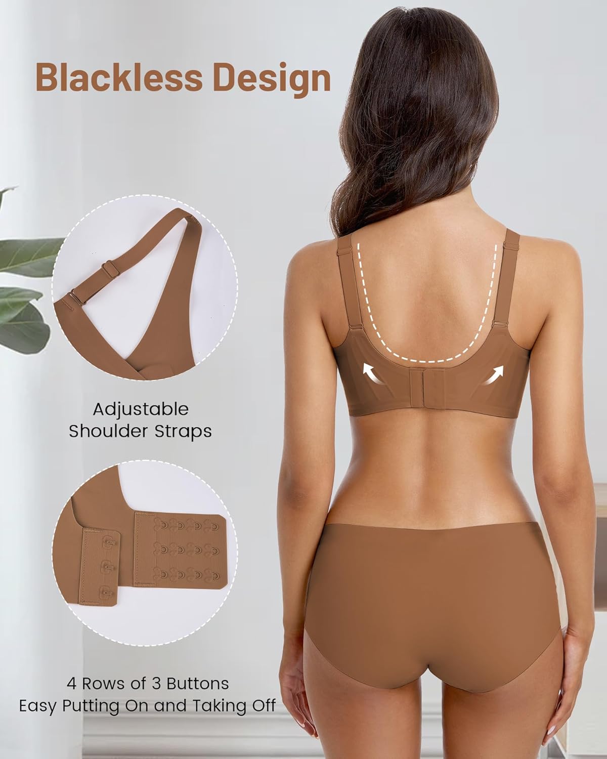 Wireless Jelly Bras for Women No Underwire Push Up Bralette Breathable Soft Comfortable T-Shirt Bra Everyday Wear - Image 3