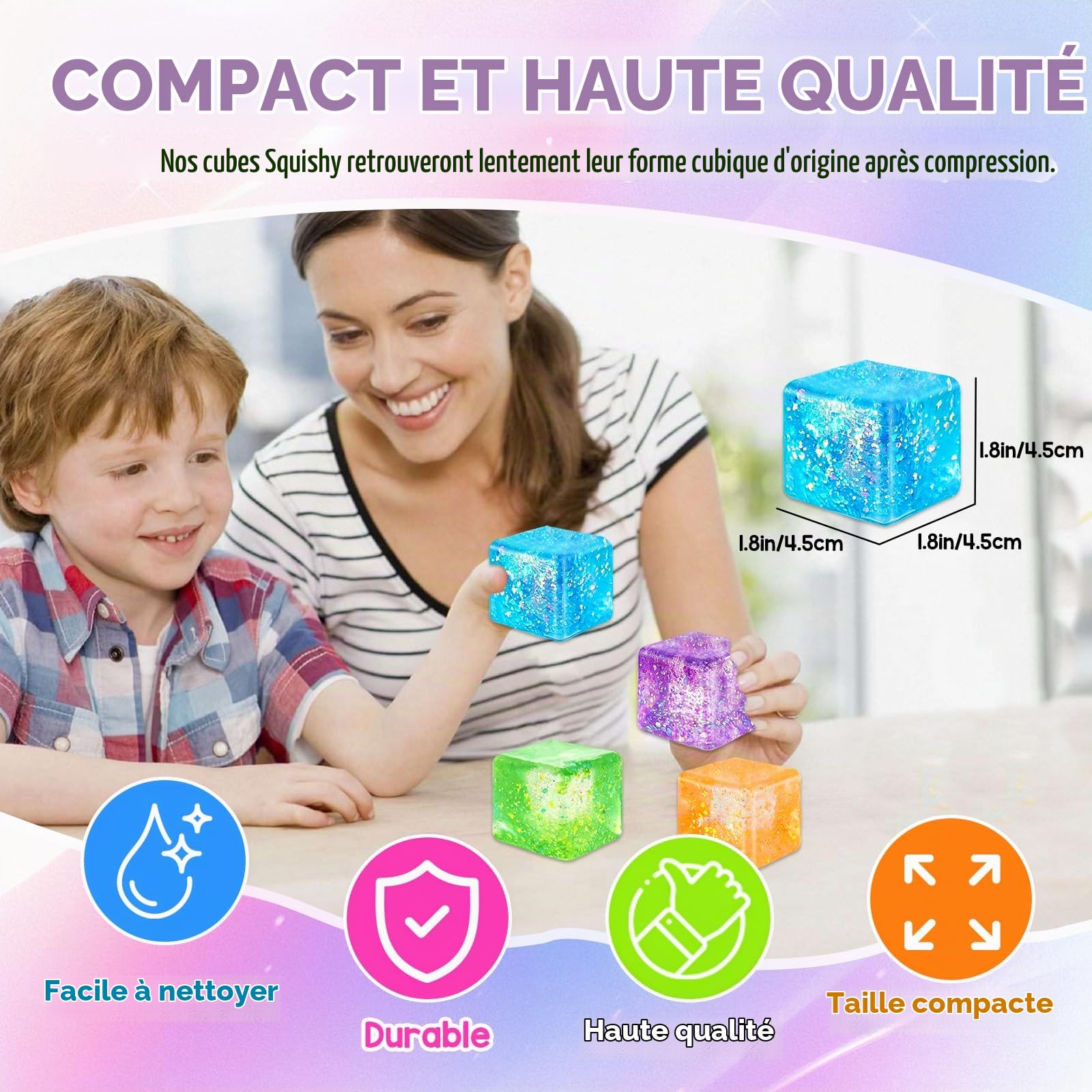 Jouet Anti-Stress Chien Squishy – Balle En Cuir Ciré à Rebond Lent 6x6 Cm – Fidget Sonore Pour Enfants Et Adultes, Bureau Et Voyage