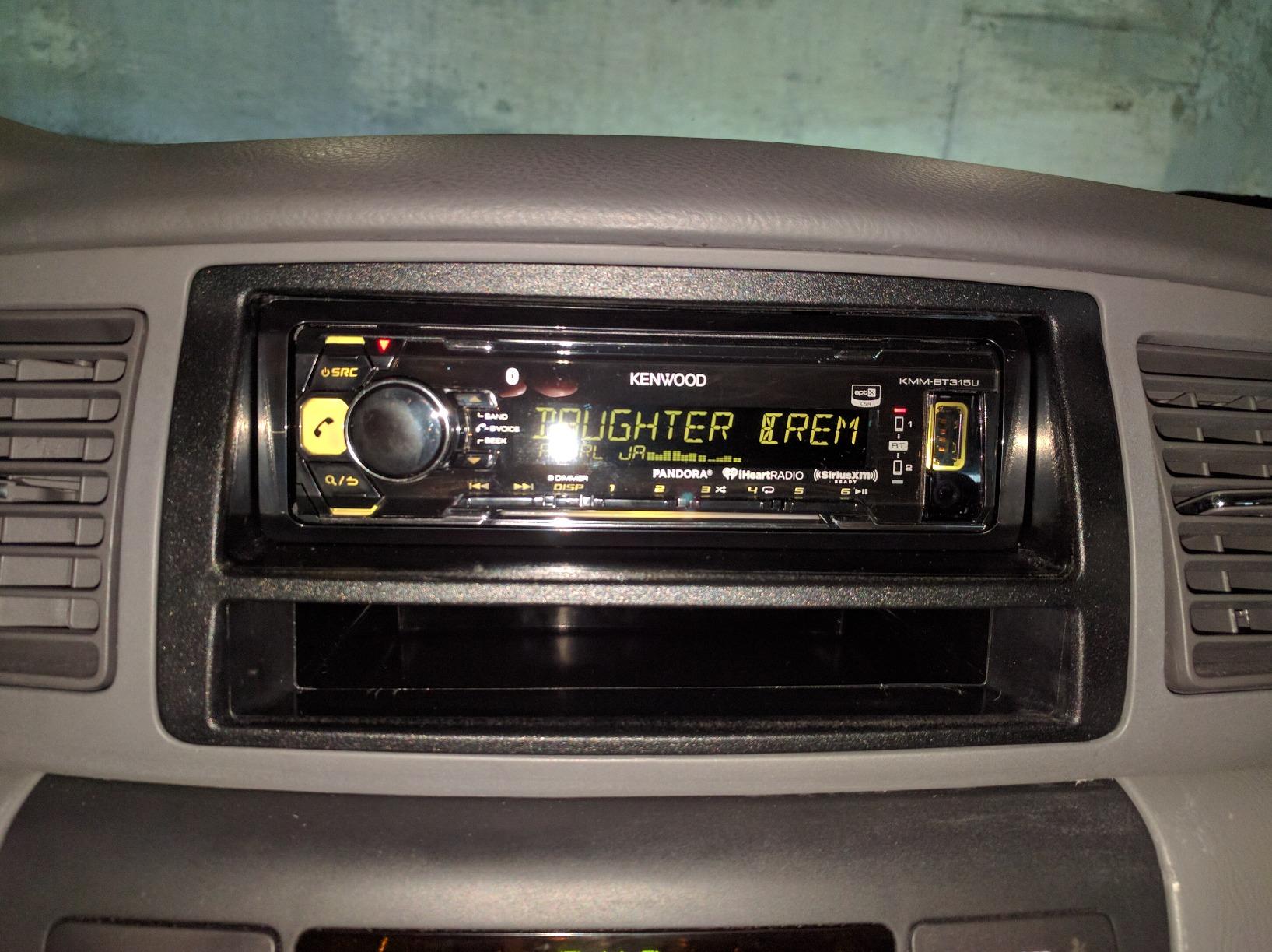 Kenwood KMMBT325U Single DIN Bluetooth SiriusXM Ready In