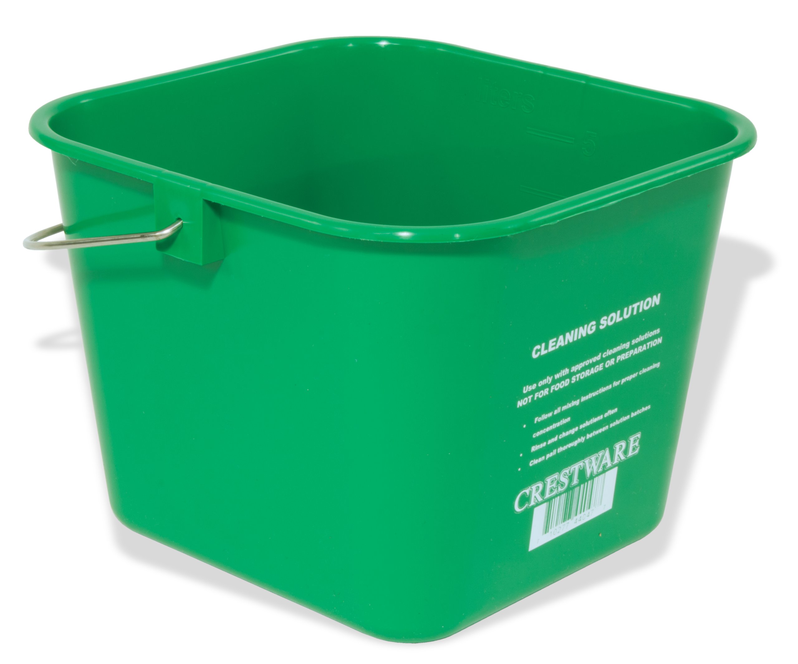 Crestware 6-Quart Cleaning Bucket, Medium, Green
