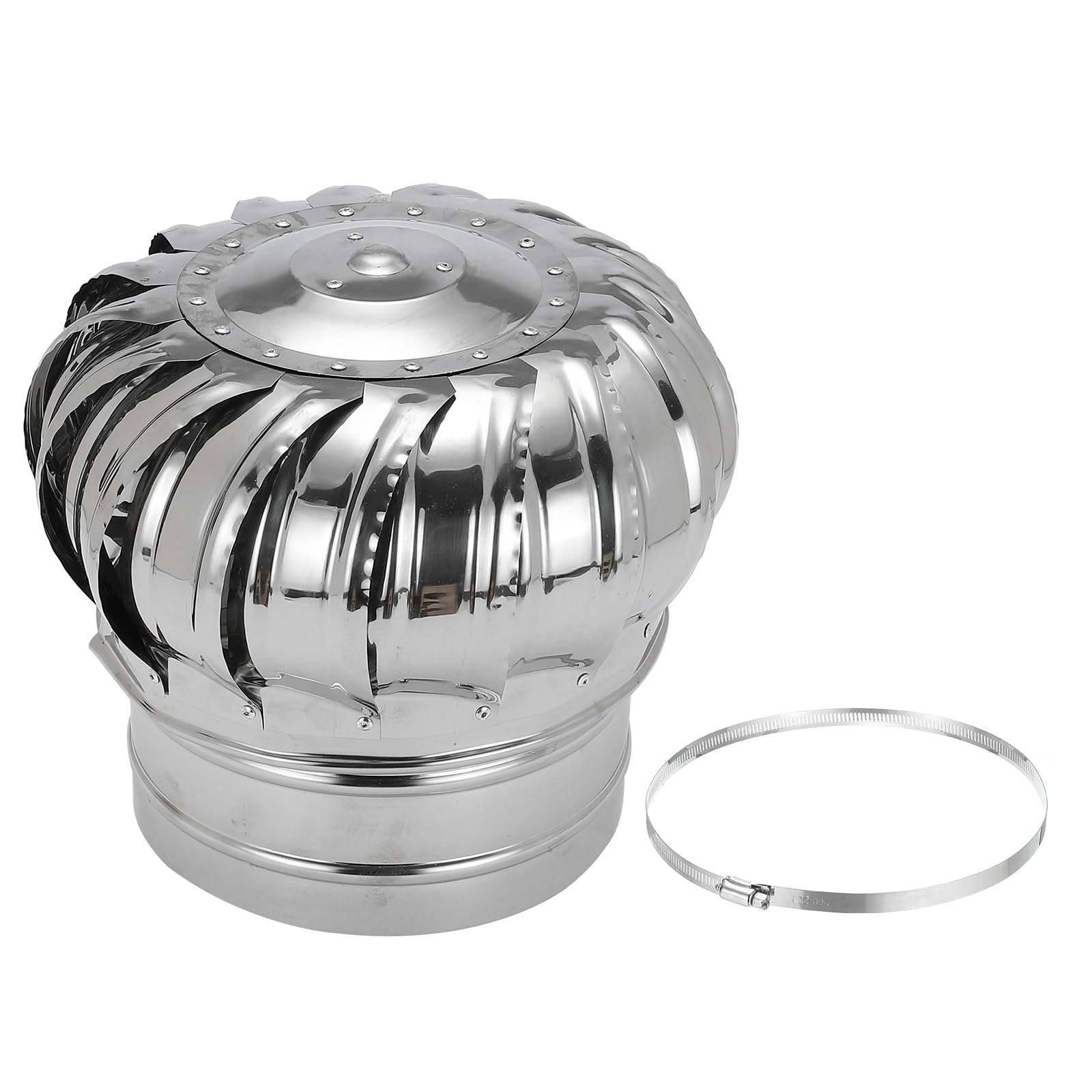 Capuchon d'échappement de toit PATIKIL 7,9 pouces inox pour ventilation de cheminée extérieure