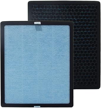 PUREBUR Replacement Filters Compatible with HIMOX M11 Air Purifier, 2-Pack H13 True HEPA Activated Carbon 3-Stage Filtration For Air Clean Dust VOCs Odor