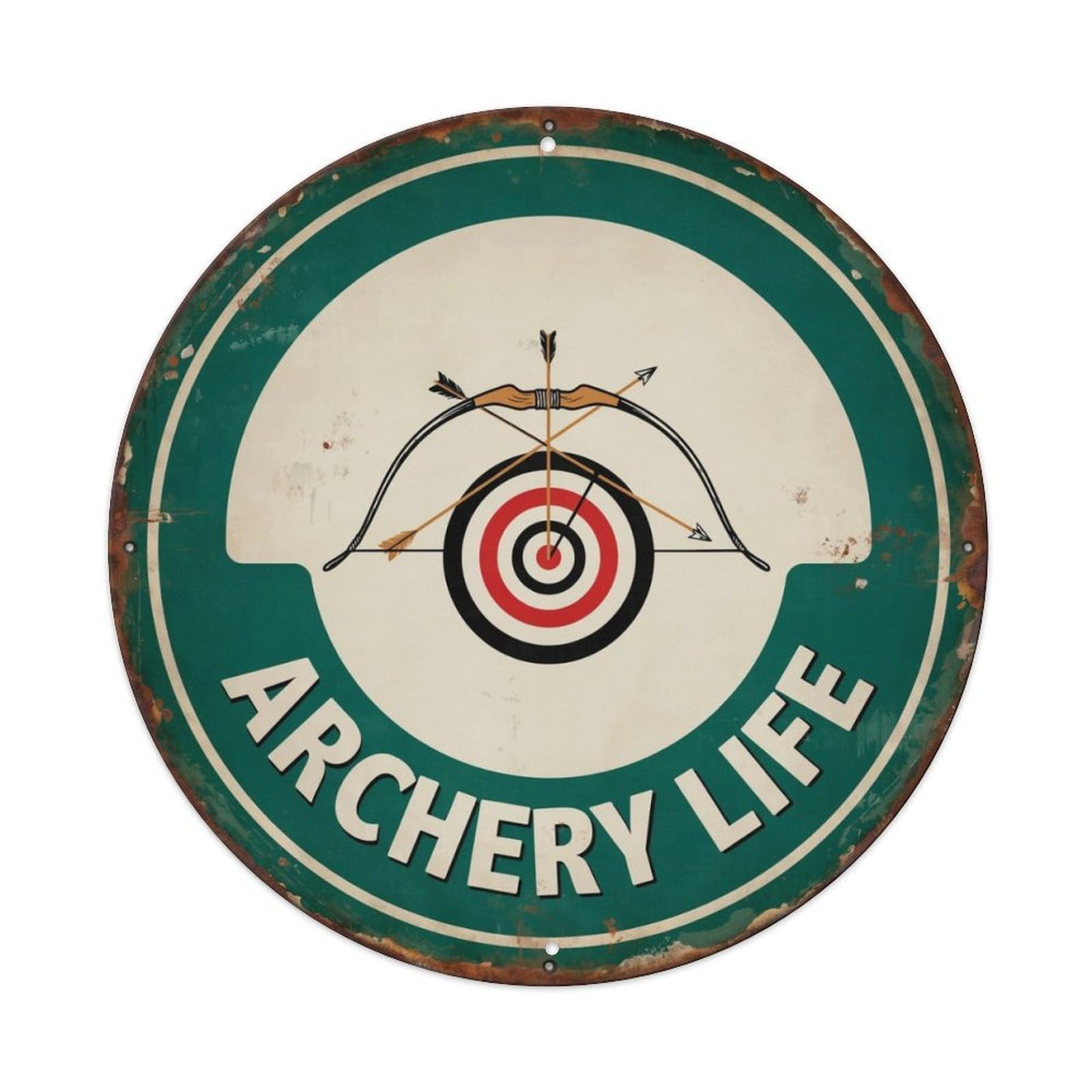 Archery Life Metal Tin Sign Plaque