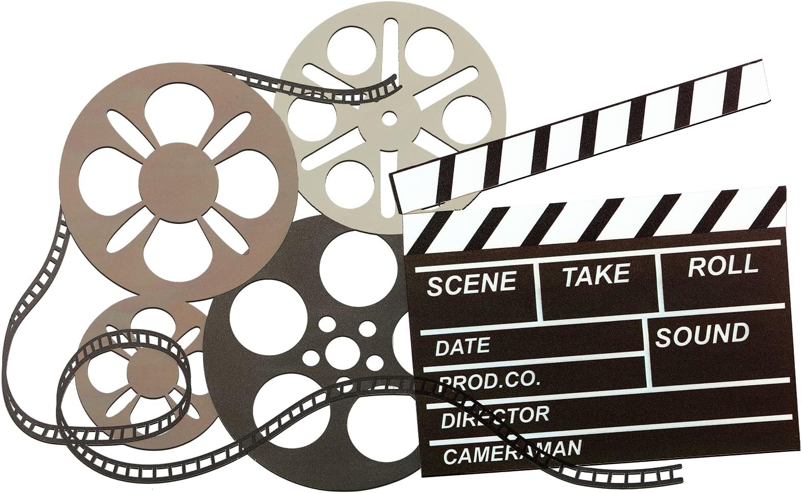 Metal Movie Reel Wall Art Abstract Antique Movie Theater Decor Beautiful Theater Reel Wall Art Contemporary Decorative Art Film Decor for Home Office Studio (Colorful, Novelty Style)