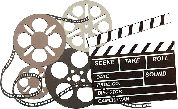 Metal Movie Reel Wall Art Abstract Antique Movie Theater Decor Beautiful Theater Reel Wall Art Contemporary Decorative Art Film Decor for Home Office Studio Colorful, Novelty Style