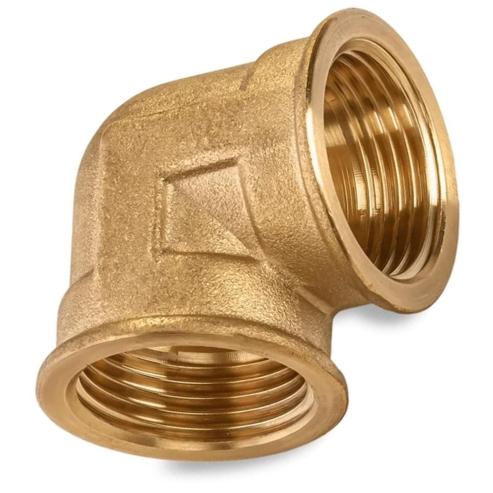 1 Inch Brass Elbow Female x Female NPT | 90 Degree Brass Pipe Fitting Connector for Plumbing | 1 Pack