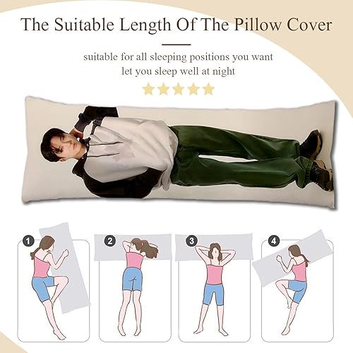 Miniatura 3 de Hug - Funda de almohada corporal Singger para fanáticos de 20 x 59 pulgadas (19.7 x 59.1 in) (Seo Chang-Bin) Seo Chang-bin,Bang Chan,Félix,Han Ji