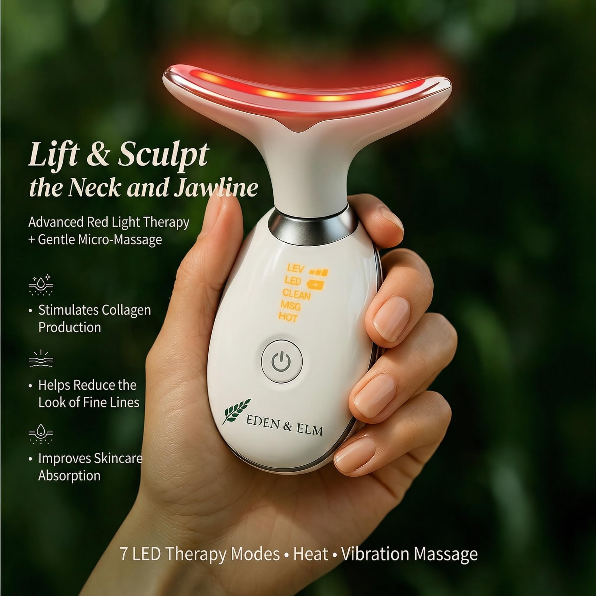 Amazon.com : Eden & Elm - Face & Neck Sculpting Massager – 7 Color