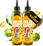 Heartbeat Hot Sauce Pineapple Habanero 2-Pack, 177 mL x2, 5/10 Heat, Tropical Hot Sauce For Tacos, Pizza And Wings
