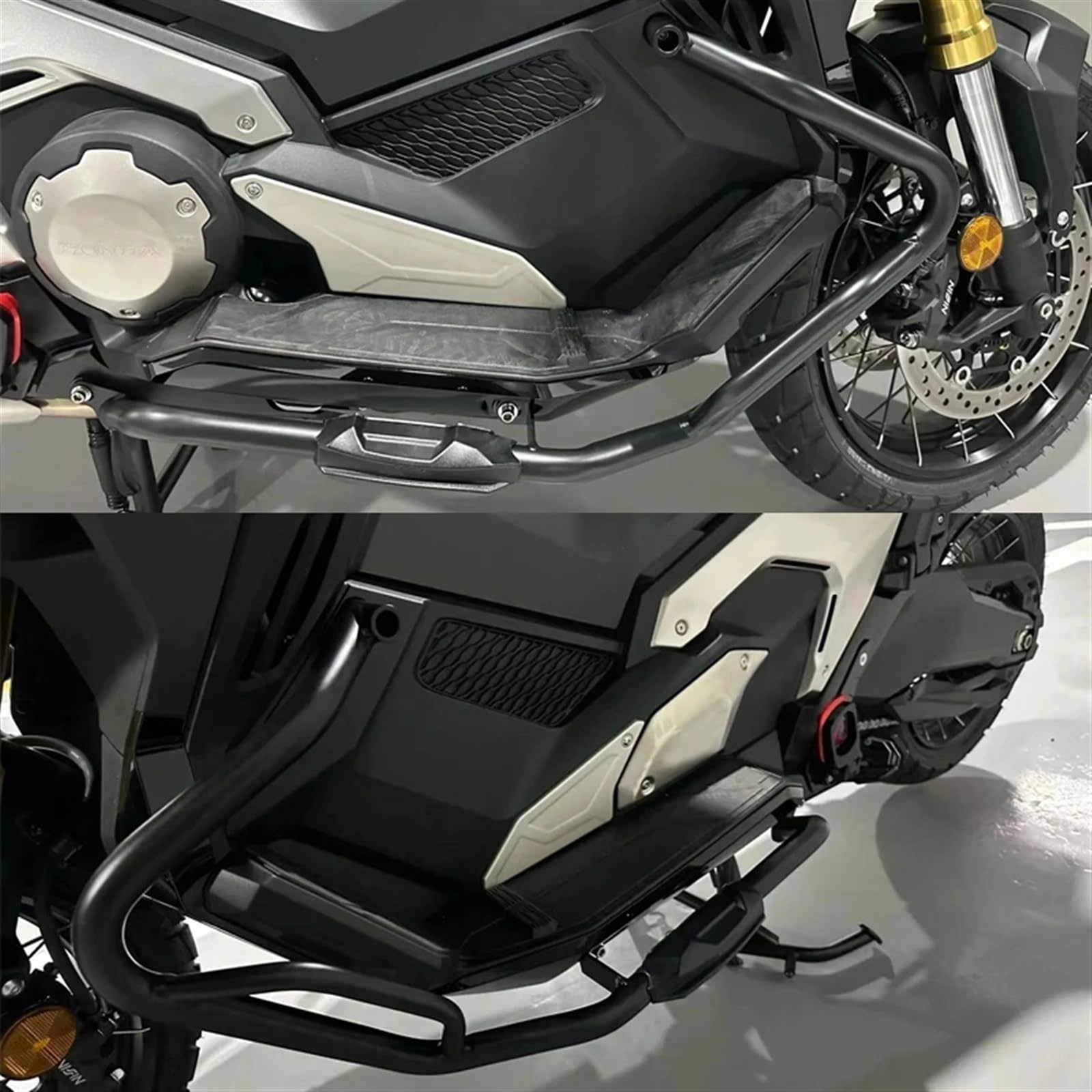 Moto Crash Bars Pour XADV 750 2017 2018 2019 2020 Pour XADV750 Moto Autoroute Supérieure Ou Inférieure Moteur Pare-chocs Crash Bar Protecteur Autoroute Crash Bar Protection(1 Set Crash Bar)