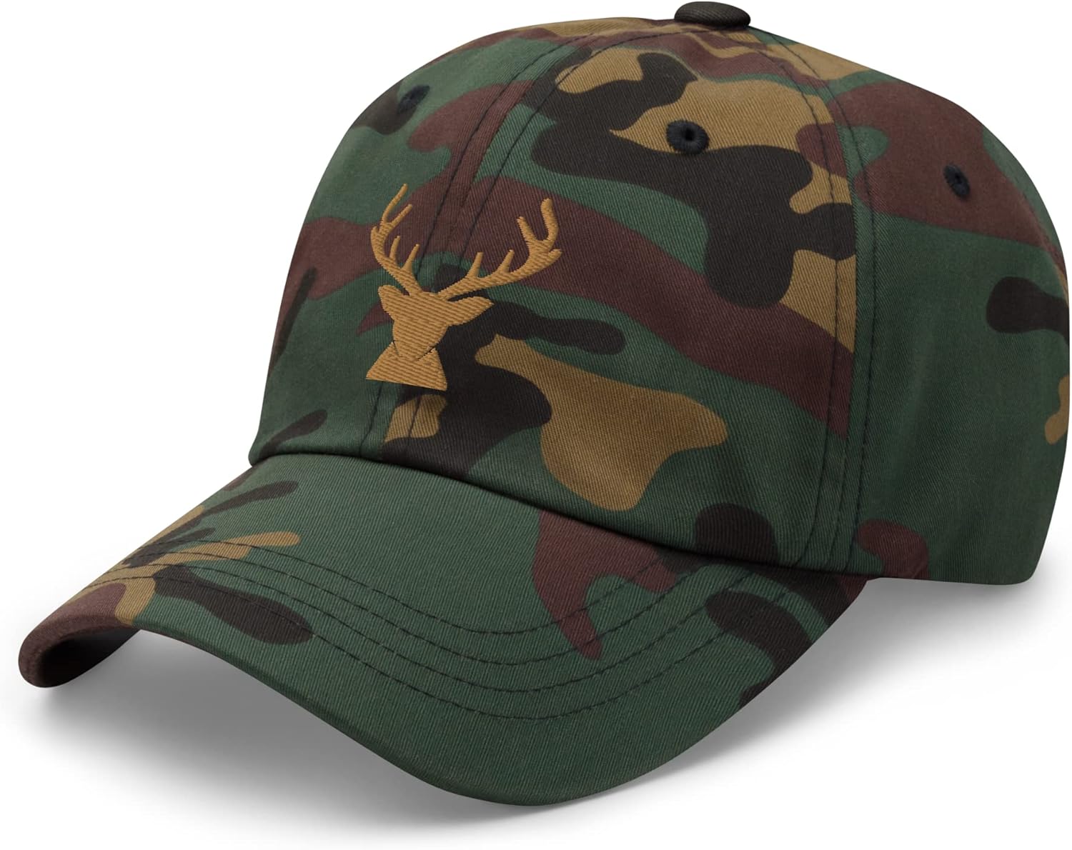 Camo Hunting Hat Embroidered Desgin Adjustable Outdoor Camouflage Baseball Cap Men Women