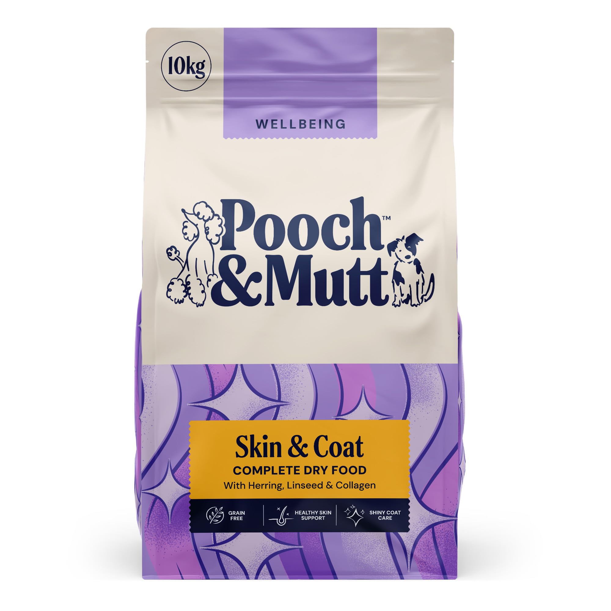 Pooch & Mutt - Soft & Shiny, Complete Dry Dog Food (Grain Free), Herring And Linseed, 10Kg