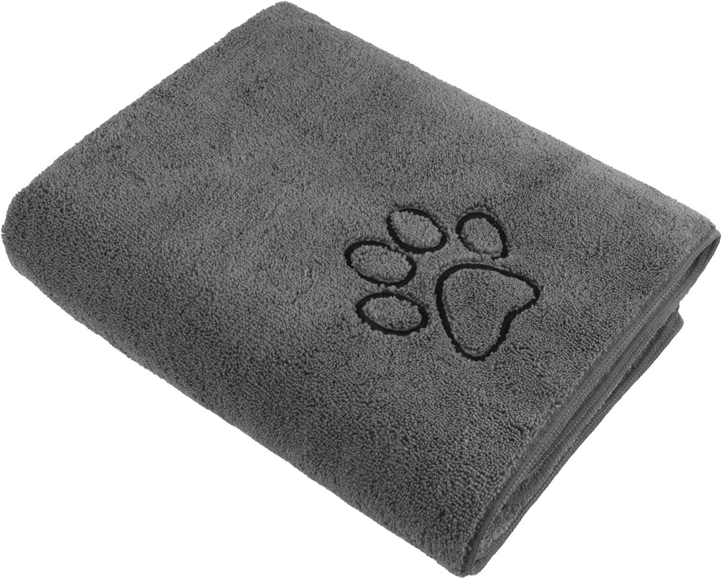SUNLAND Microfiber Pet Towel Absorbent Dog Drying Quickly Towel Soft Pet Bath Cloth Double Density Towels for Dogs and Cats with…