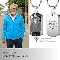 Vista 1 de Collar personalizado con colgante de urna de cremación para hombre, niño, niña, acero inoxidable, soporte para cenizas, recuerdo conmemorativo