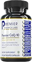 Vista 1 de Premier Research Labs CoQ10 - Coenzyme Q10, Co Q 10 Supplement, 100mg Capsules, Ubiquinol Co Enzyme Q-10 with Red Algae & MCT Oil - 60 Vegetarian