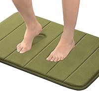 Vista 10 de Flamingo P Tapete de baño de espuma viscoelástica, antideslizante, de secado rápido, lavable a máquina, tapete de baño grueso para suelo de baño