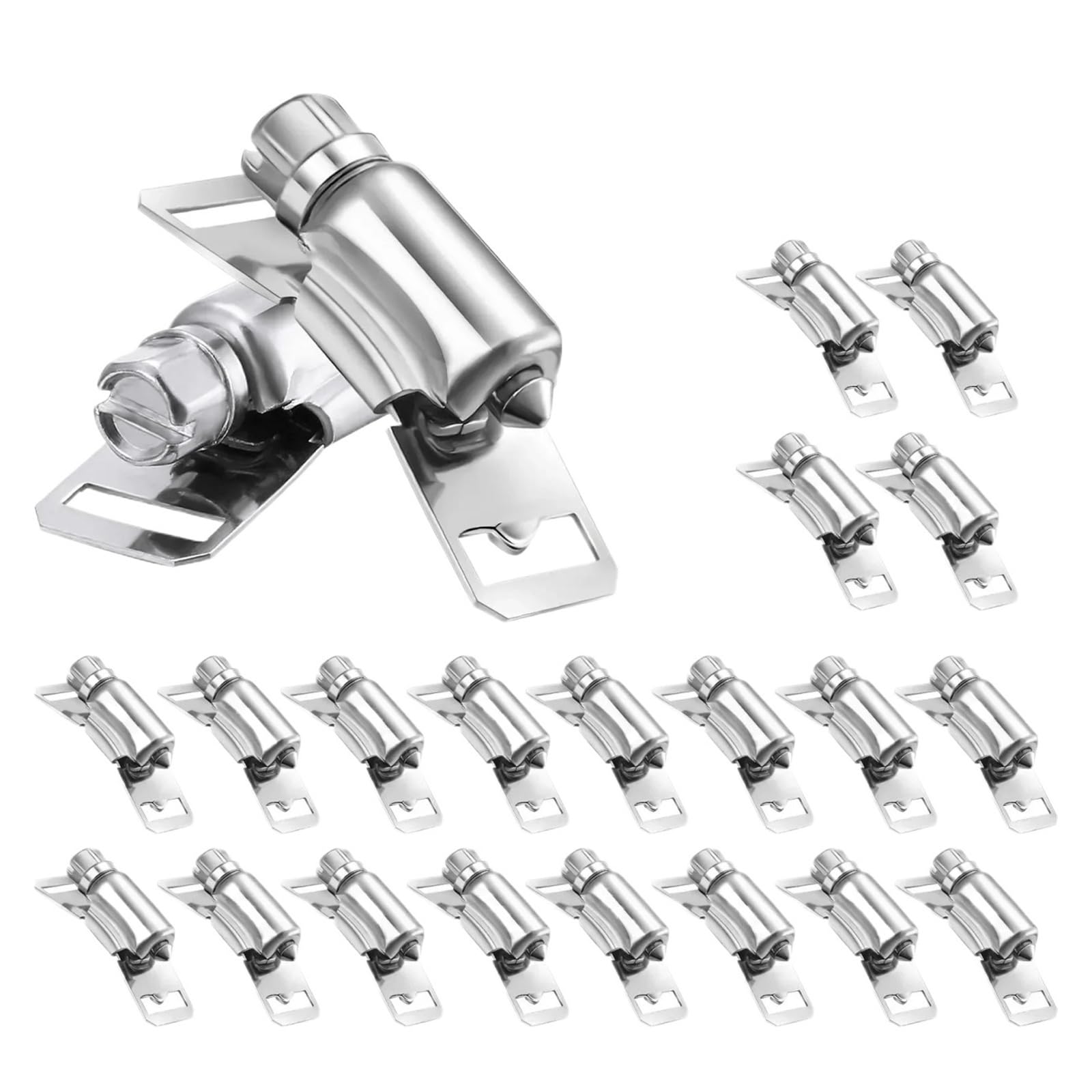 Paquete de 20/40 unidades, abrazaderas for manguera únicamente, tornillo sin fin ajustable de acero inoxidable 304 for abrazaderas de manguera (DIY)(20PCS)