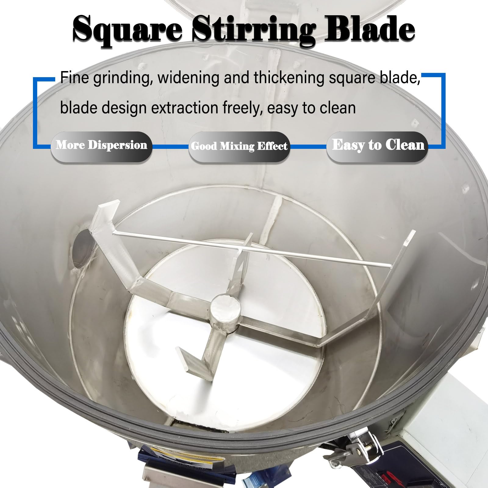 LGXEnzhuo Powder Plastic Granule Mixing Machine 220LB Capacity Vertical Granular Pellet Color Mixer 4000W Farm Blender Blending Machine 220V/1PH