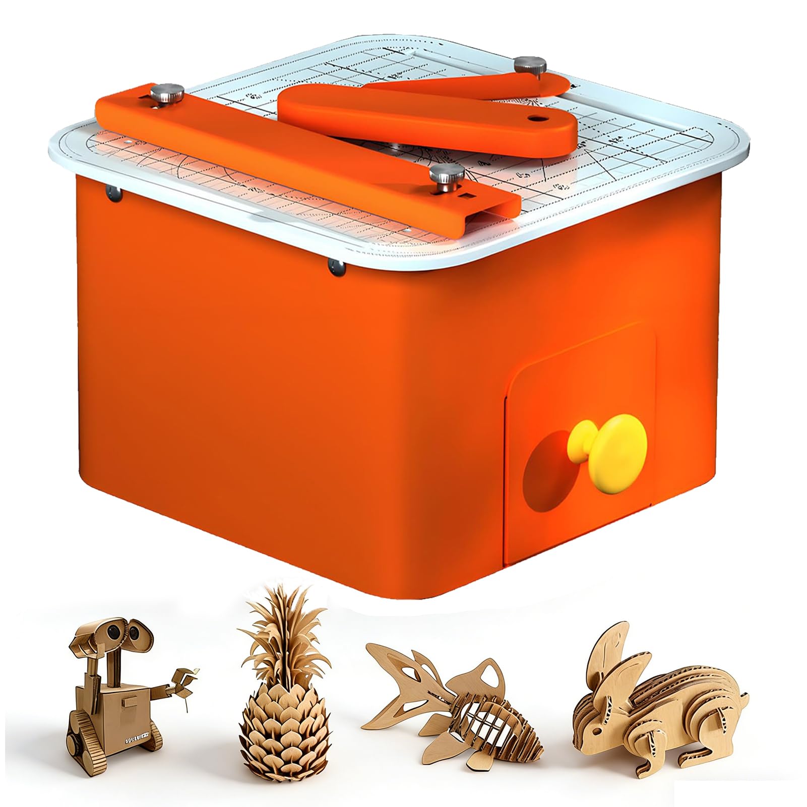 Decake Boys Electric Cardboard Cutter For Kids, 45W Safe Saw Tool, 0-4Mm Thickness, Steam Learning Toy And Girls Ages 5 Up,Diy Chomp Saw, Upcycled Creative Set