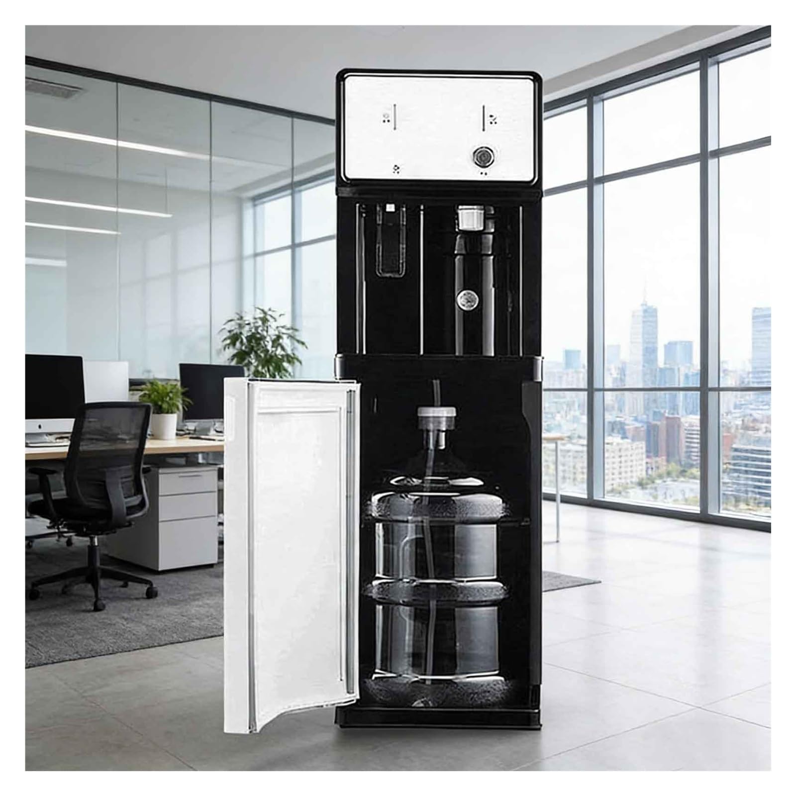 Distributore d'acqua for refrigeratore d'acqua con caricamento dal basso, 3 temperature (freddo, caldo, caldo) for utenti aziendali commerciali, uffici domestici