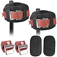 Vista 1 de Paquete de 2 piezas de repuesto para pilotes de yeso, almohadillas cómodas acolchadas protectoras para paneles de yeso, correas ajustables de nailon